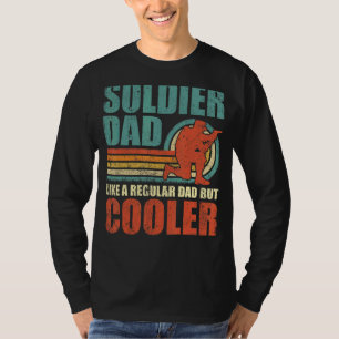 T-shirt Homme Soldat Papa Comme Un Père Régulier Mais Fa G
