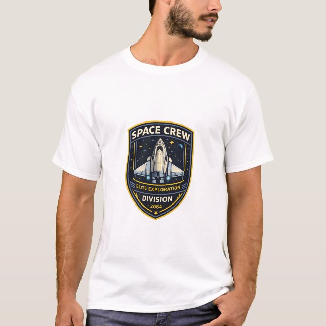 T-Shirt Homme Space Crew Exploration Division (Devant)