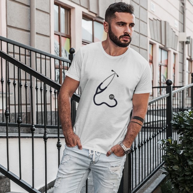 T-Shirt Homme Stéthoscope (Créateur téléchargé)