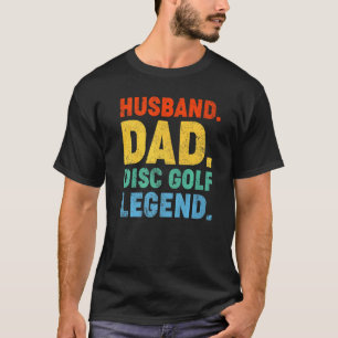 T-shirt Homme Style Vintage Mari Papa Disque Golf Legend F