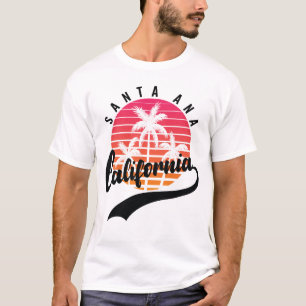T-Shirt Homme Sunset Rétro Santa Ana, Californie