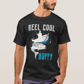 T-shirt Homme Super Cool Boppy Pêcheur Papa Fête des Pères