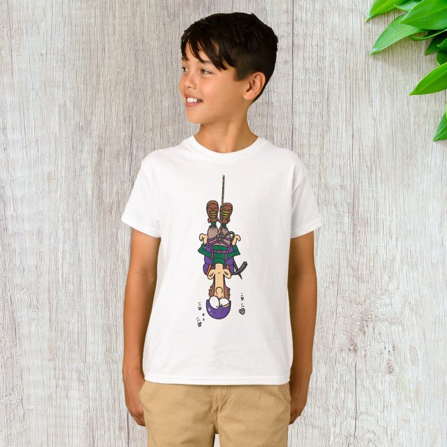 T-shirt Homme suspendu à une corde (Créateur téléchargé)