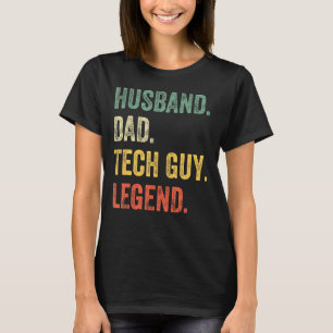 T-shirt Homme Tech Guy Mari Papa Légende Funny Tech Guy Da
