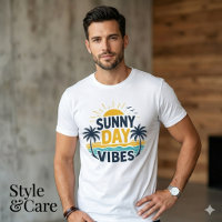 T-shirt homme tendance graphique jour ensoleillé l