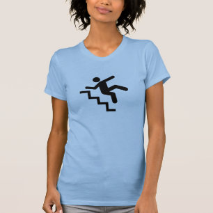 T-shirt Homme tombant vers le bas les escaliers