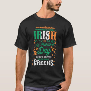 T-shirt Homme Tout Le Monde Est Un Peu Irlandais Sur St Pa