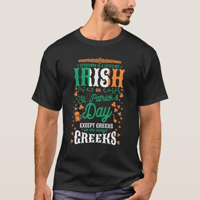 T-shirt Homme Tout Le Monde Est Un Peu Irlandais Sur St Pa (Devant)