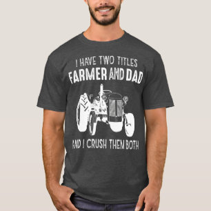 T-shirt Homme Tracteur Papa Fabriquant Père Agricole Agri