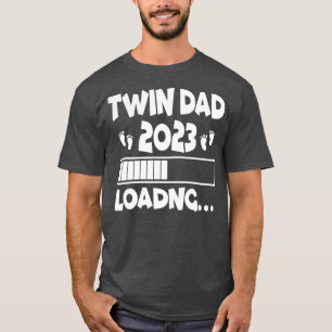T-shirt Homme Twin Papa Of Twins 2023 Attente Twin Papa