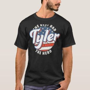 T-shirt homme Tyler Meilleur Papa Héros Drapeau Ét