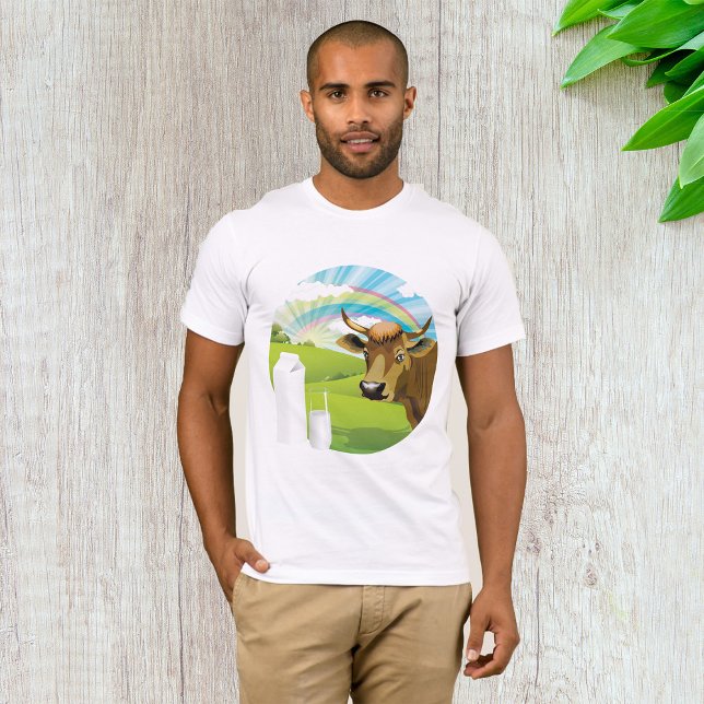T-shirt Homme Vache Et Lait (Créateur téléchargé)