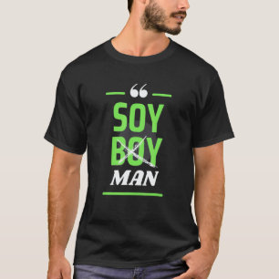 T-shirt homme végane à base de plantes Soy Boy