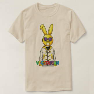 T-Shirt homme végétarien Cool DJ Bunny