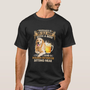 T-shirt Homme vieux avec bière