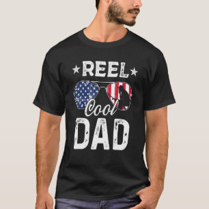 T-shirt Homme Vintage Bob Cool Papa Pêche Drapeau Américai