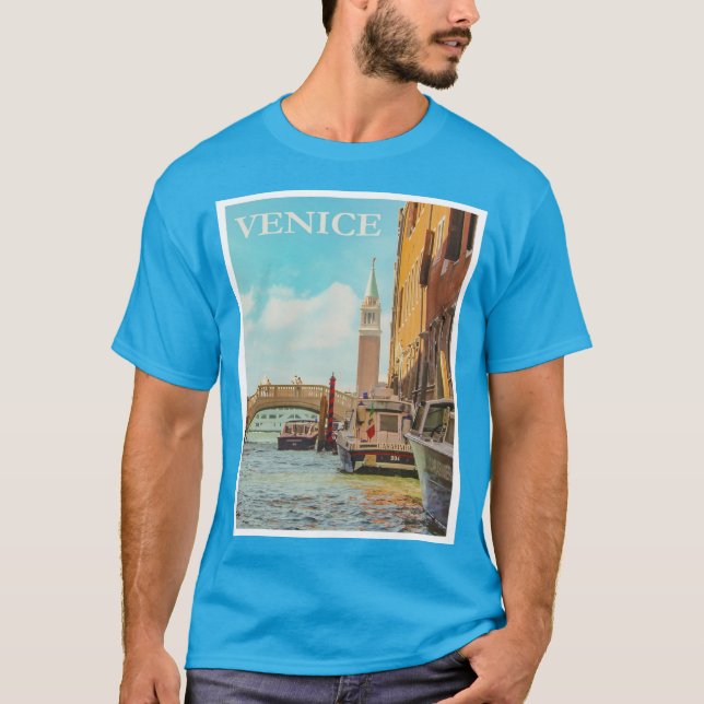 T-shirt homme Vintage de Venise (Devant)