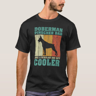 T-shirt Homme Vintage Doberman Pinscher Papa Comme Un Ordi