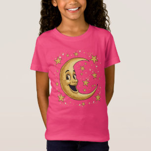 T-Shirt Homme Vintage Fantaisiste dans la Lune Céleste D