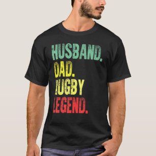 T-shirt Homme Vintage mari papa Rugby Légende Retro