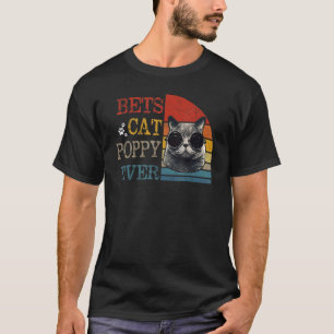 T-shirt Homme Vintage Meilleur Chat Coquelicot Jamais Ch