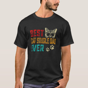 T-shirt Homme Vintage Meilleur Chat Simple Papa Jamais Fam