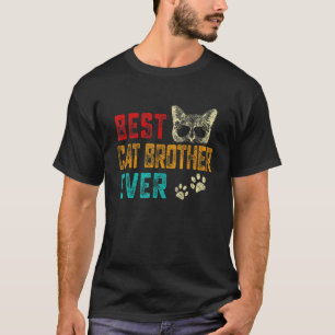 T-shirt Homme Vintage Meilleur Frère Chat Ever Famille Ani