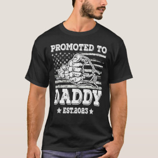 T-shirt Homme Vintage promu Papa 2023 Grossesse Papa de la