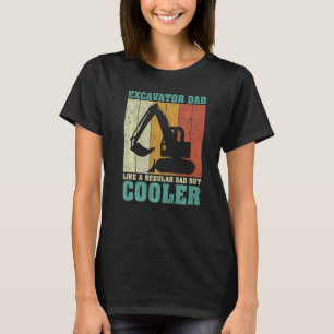 T-shirt Homme Vintage Retro Excavateur Papa Comme Un Da Ré
