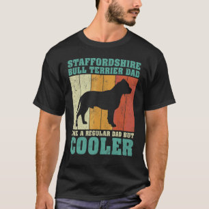 T-shirt Homme Vintage Staffordshire Bull Terrier Papa Comm