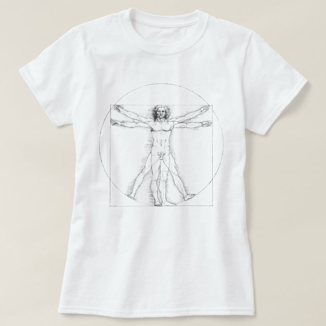 T-shirt homme vitruvien (Design devant)