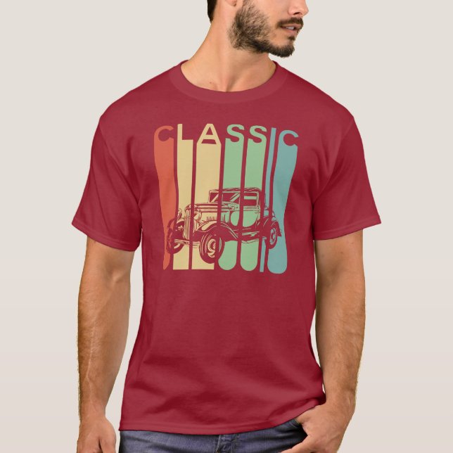 T-shirt Homme Voiture Classique (Devant)