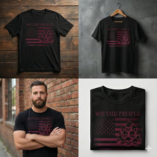 T-Shirt Homme We The People Drapeau Américain