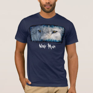 T-shirt Homme Wolf Wolf aux yeux gris