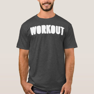 T-shirt Homme WORKOUT Gym Fitness Workout Bodybuilding Mot