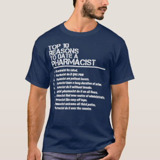 T-shirt Hommes 10 Raison D'Être Un Pharmacien À Ce Jour