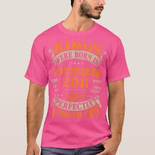 T-shirt Hommes 11e Anniversaire Cadeau Rois Nés En Novembr