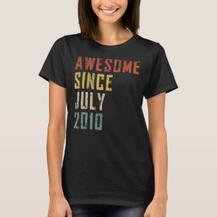 T-shirt Hommes 12 Ans Awesome Depuis Juillet 2010 12th Bir