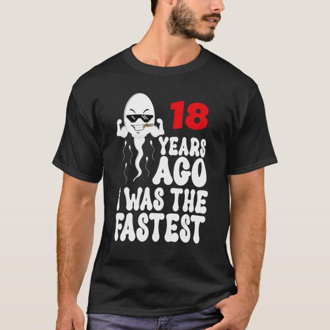 T-shirt Hommes 18e Anniversaire Gag robe 18 Ans J'Étais La (Devant)