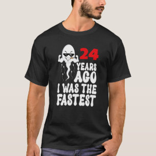 T-shirt Hommes 24e Anniversaire Gag robe 24 Années Il Y A 