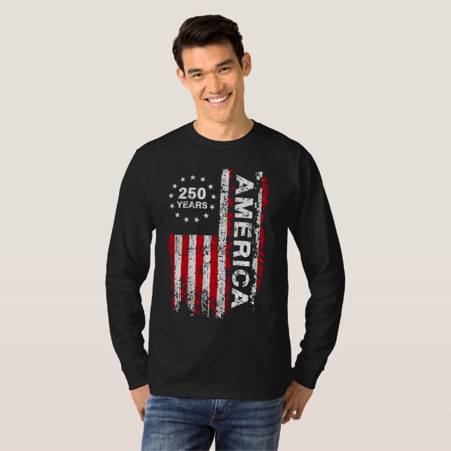 T-shirt Hommes 250 Ans Amérique  (Devant entier)