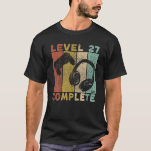 T-shirt Hommes 27E Anniversaire Hommes Jeu T Niveau 27 Com