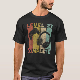 T-shirt Hommes 27E Anniversaire Hommes Jeu T Niveau 27 Com