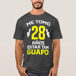 T-shirt Hommes 28 Anos Regalo de Cumpleanos 28 para el