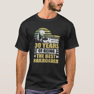 T-shirt Hommes 30E Anniversaire Hommes 30 Ans Chemin De Fe