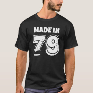 T-shirt Hommes 40e anniversaire Fabriqué en 79 Typographie