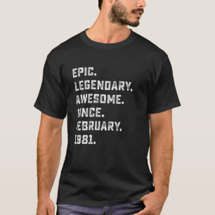 T-shirt Hommes 40Ème Anniversaire Cadeaux Épic Une légende