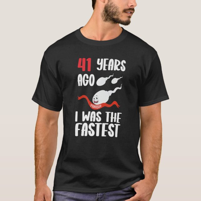 T-shirt Hommes 41e Anniversaire Gag robe 41 Années Il Y A  (Devant)