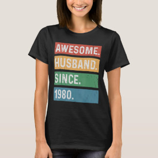 T-shirt Hommes 43e année Mariage Anniversaire - Awesome Hu