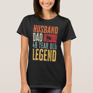 T-shirt Hommes 49e anniversaire papa mari légende Vintage